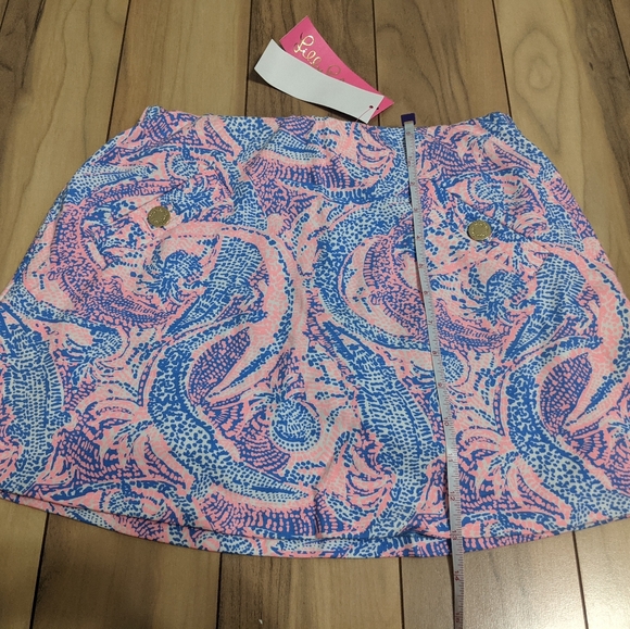 NWT! Lilly Pulitzer Madison Skort Coastal Blue Maybe Gator Size XS - Picture 7 of 13